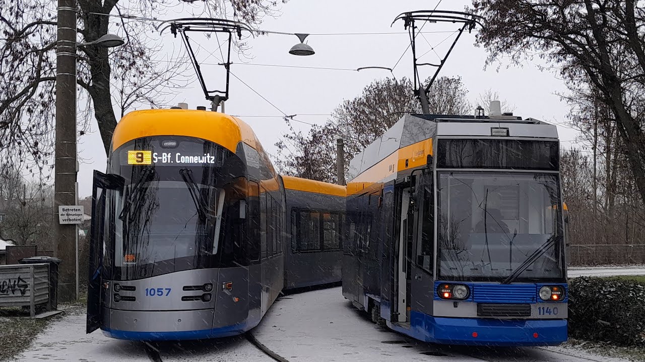 Eine Spezial Fahrt mit der Straßenbahn mit der Liniennetz Mix  von der  LVB  