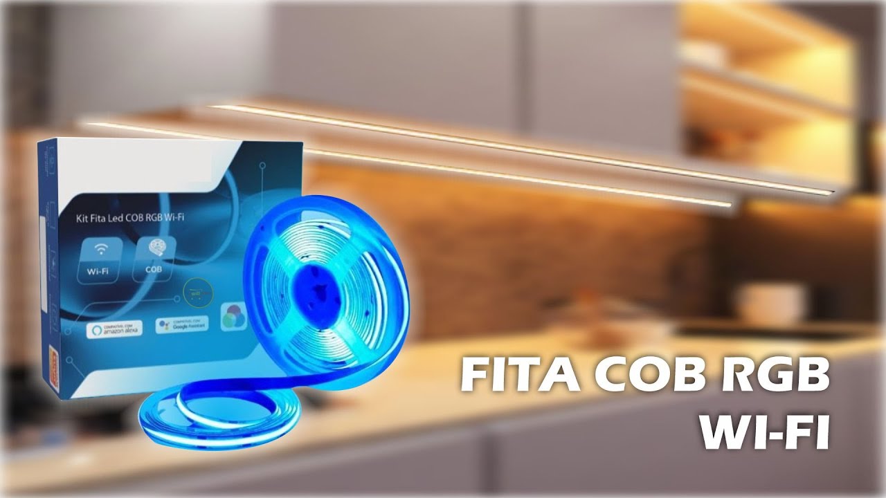 Fita Led Cob RGB Wi Fi Novadigital Tuya Compatível Alexa e Google