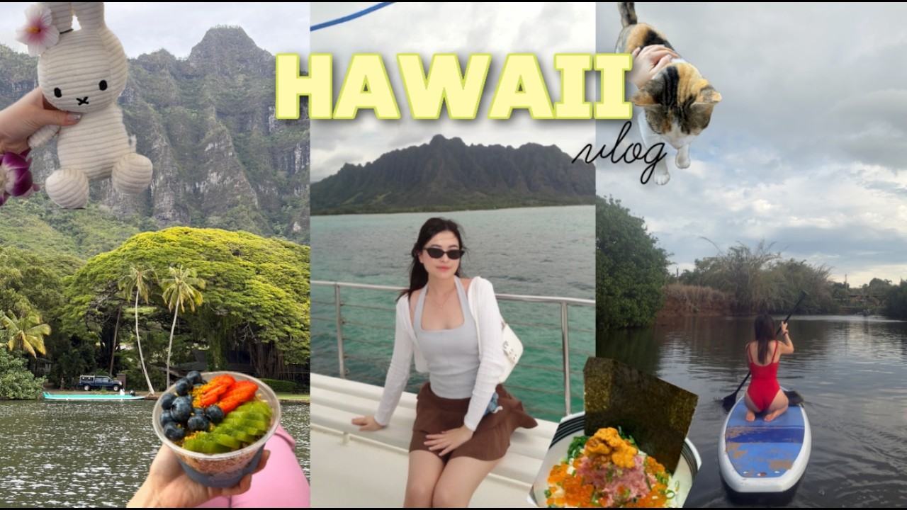 my hawaii favorites vlog 🌺|| what i ate, north shore, cafes 하와이 강추천 맛집 & 여행코스 🔥🏝️