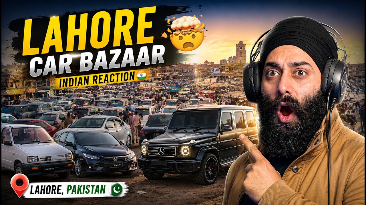 LAHORE CAR BAZAAR, Used Car Prices in Pakistan | Shocking Indian Reaction Ft. Sanmeet Singh