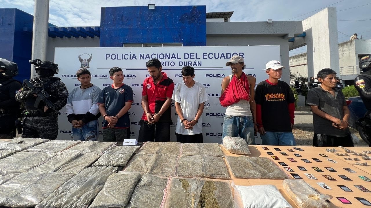 ESPECTACULAR OPERATIVO POLICIAL DESMANTELA UNA ESTRUCTURA CRIMINAL QUE OPERAVA EN DURÁN