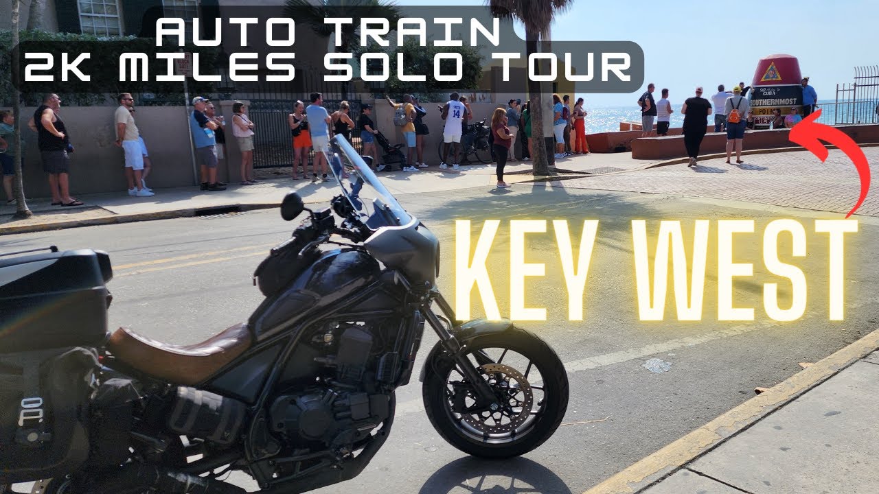 Motorcycle 2K Miles Solo Adventure: Auto Train to Key West