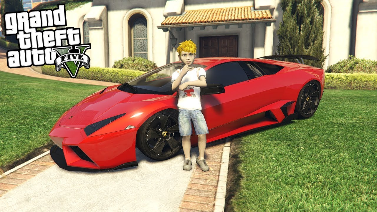BUYING A LAMBORGHINI REVETON AT AGE 10!!! (GTA 5 REAL LIFE PC MOD)