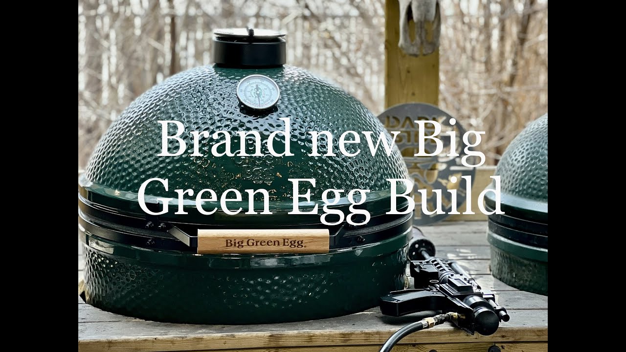 First Time set up Brand new XL Big Green Egg with stainless firebowl and Eggspander system!