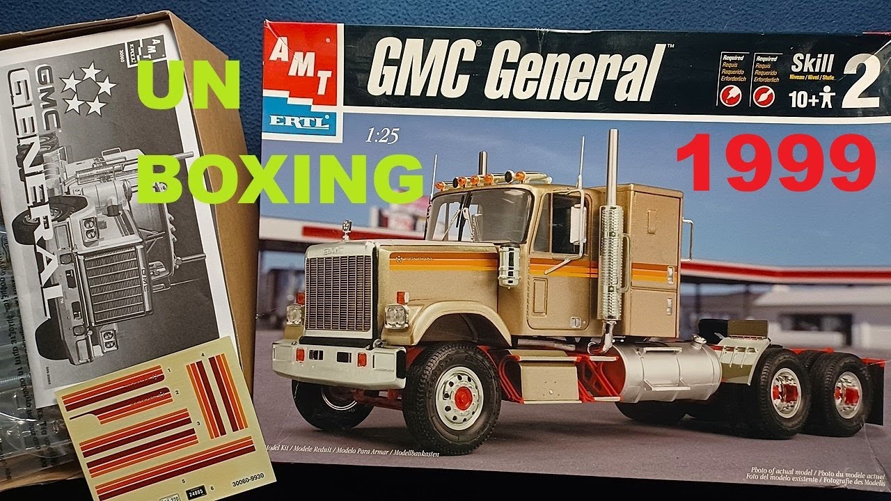 re-UNBOXING: AMT/ERTL, GMC GENERAL, 1/25, 1999, 300+ PARTS, 30060-100
