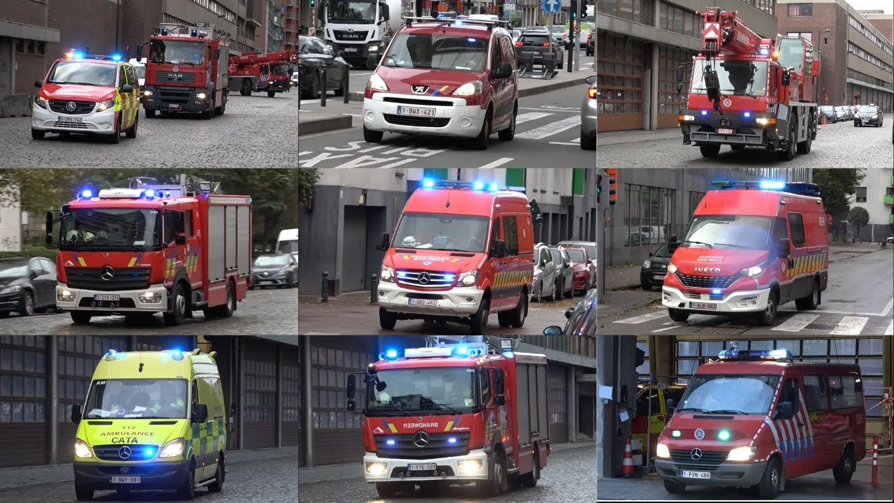 [AIRHORN/KRAAN/UNIEK] Vele Hulpdiensten met spoed tijdens “Storm Ciarán” in Brussel