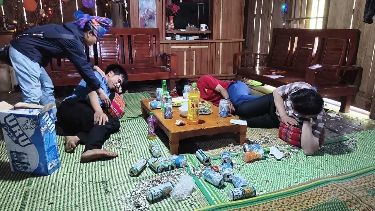 3 anh em uống rượu tả tơi pi nọng ơi tỏn le