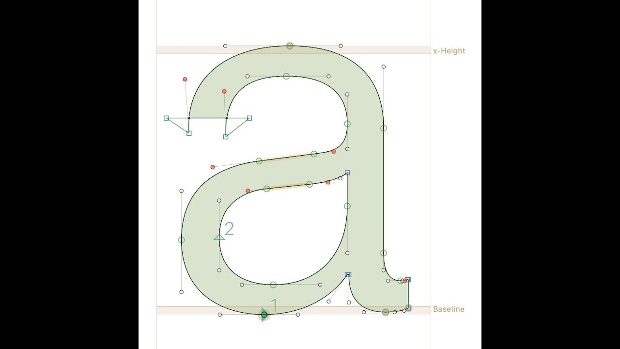 Font Design speedrun: Lowercase a