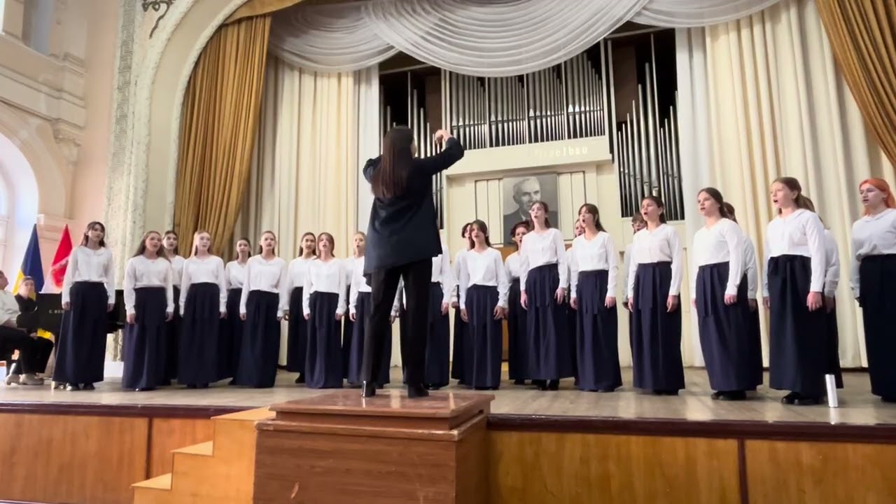 Укр.нар.пісня,Обр.М.Леонтовича «Вишні-черешні».Хор «Anima» МШ6,м. 