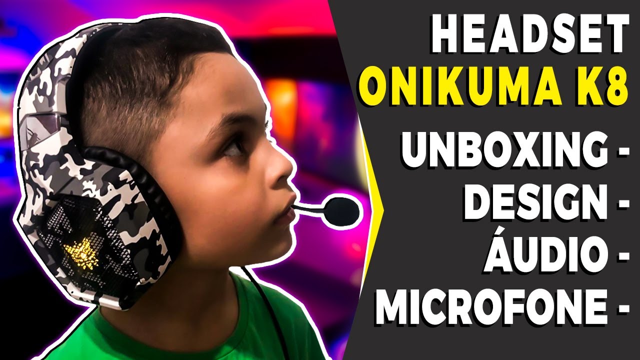 HEADSET ONIKUMA K8, UNBOXING E ANÁLISE COMPLETA