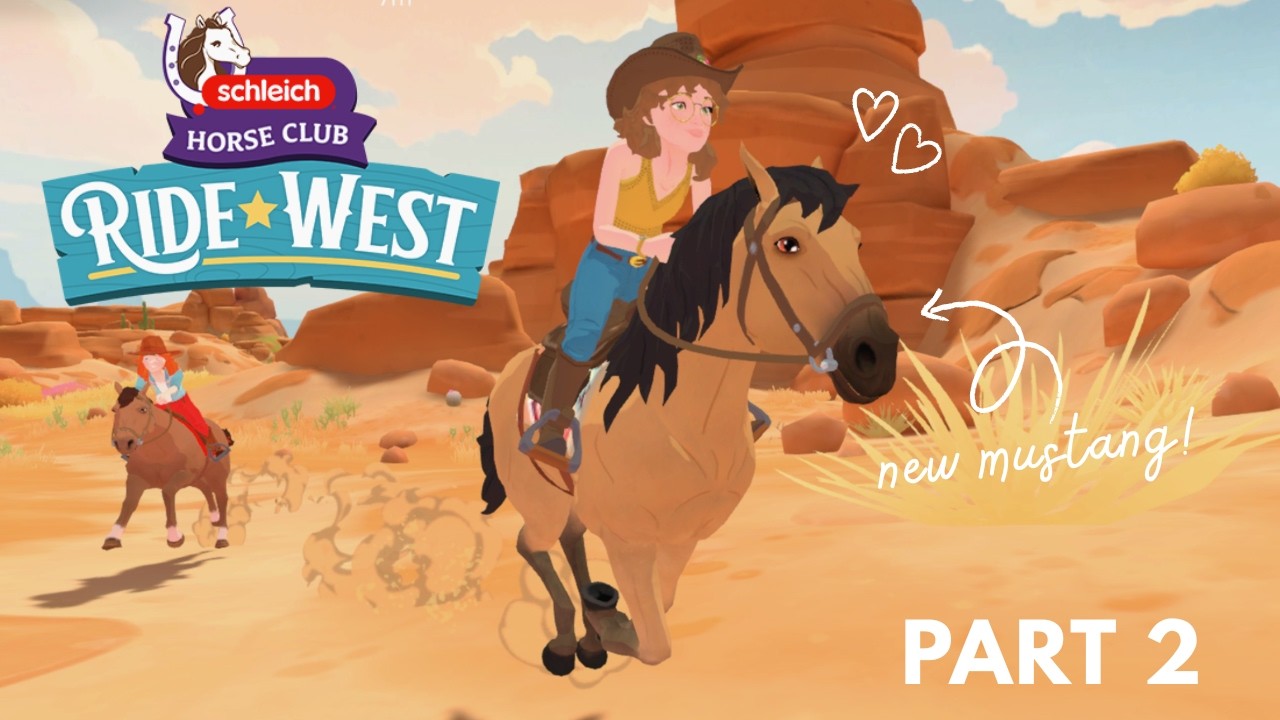 rescuing a mustang | Horse Club Ride West gameplay