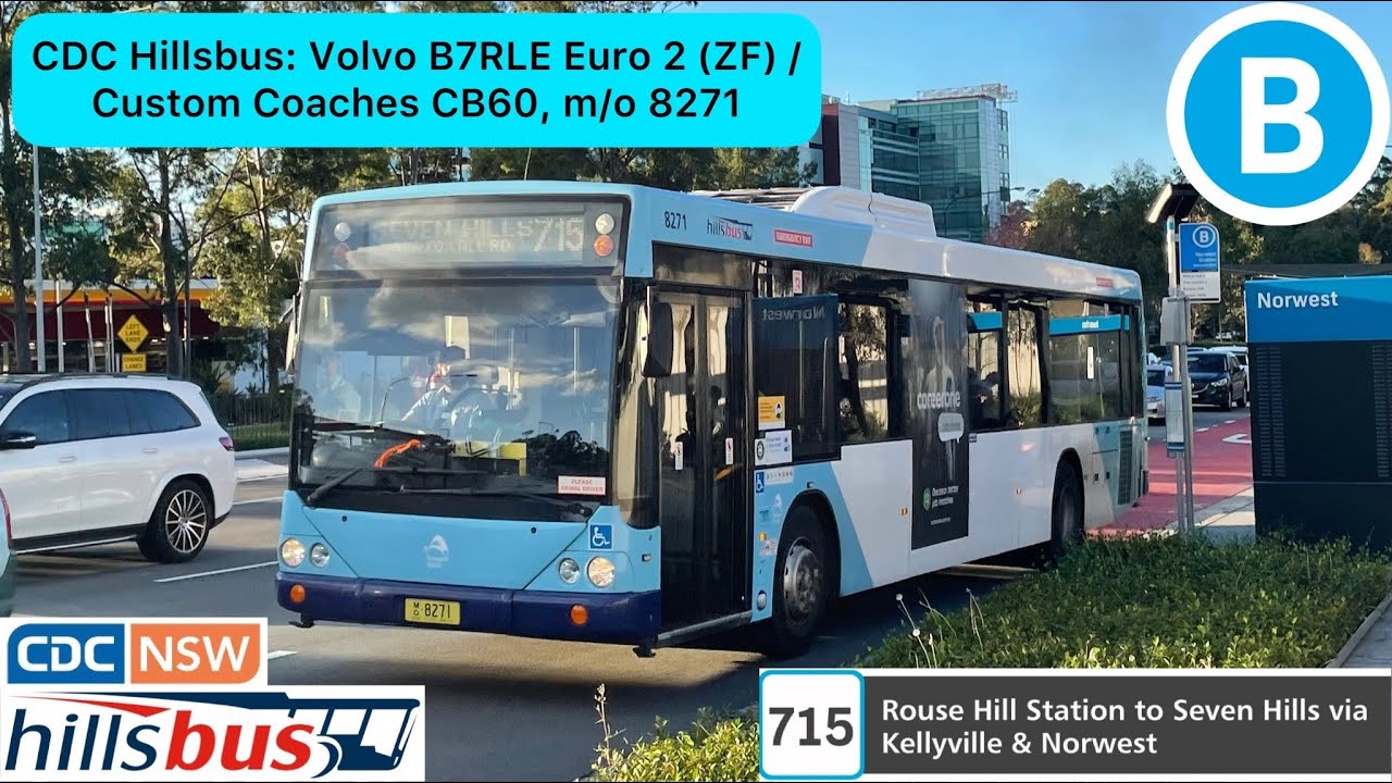 CDC Hillsbus: Volvo B7RLE Euro 2 (ZF) / Custom Coaches CB60, m/o 8271