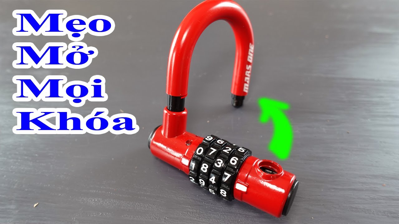 TOP 2 MẸO MỞ MỌI Ổ KHOÁ SỐ mà ai cũng làm được, cách mở ở khóa số NHANH NHẤT