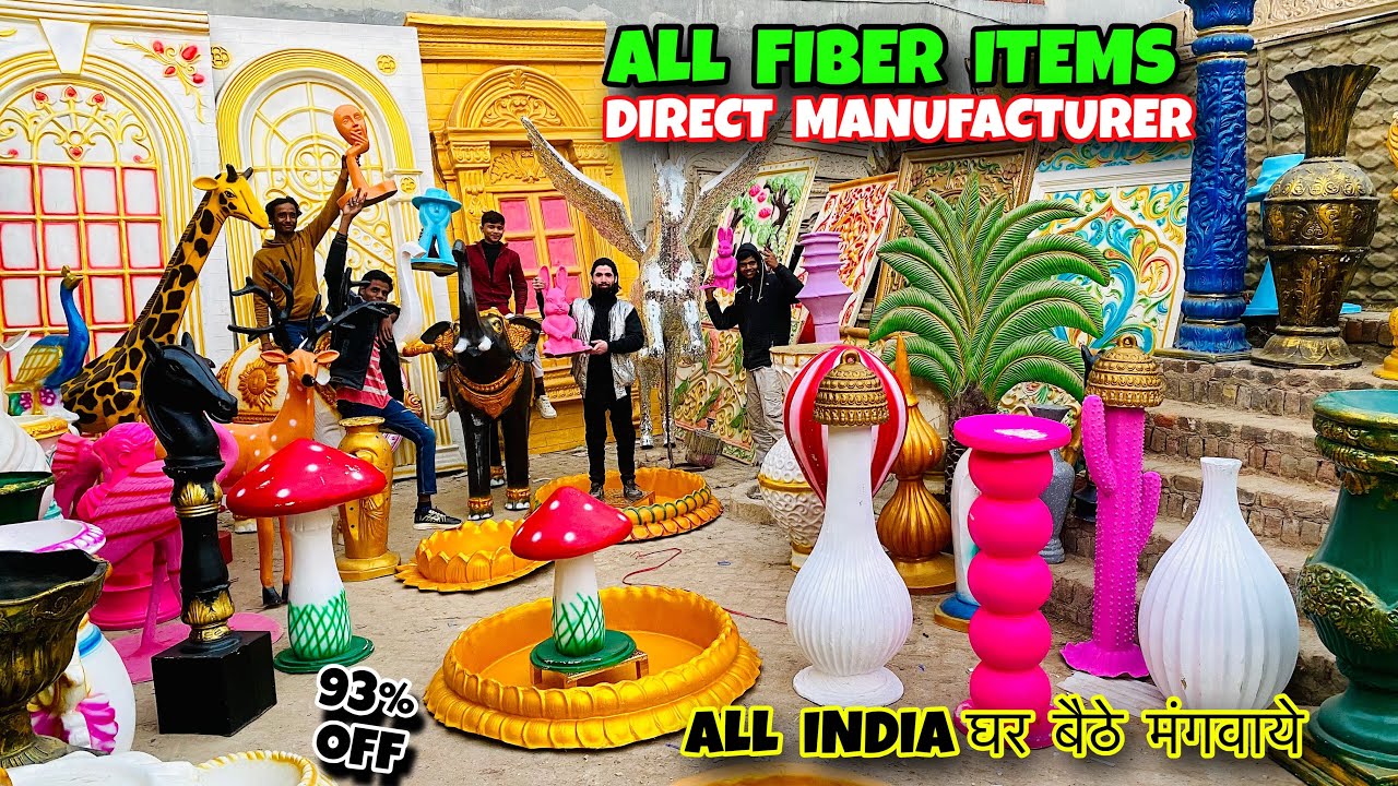 Cheapest fiber decoration items manufacturer | wedding decoration items | Wholesale fiber Items