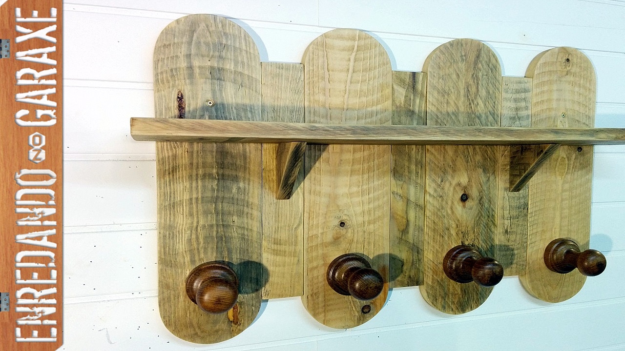 Cómo hacer un colgador con madera de palé