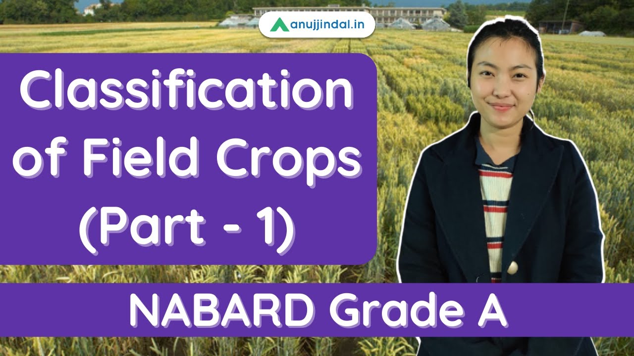 NABARD Grade A 2021 | Classification of Field Crops - by Hansa Ma'am