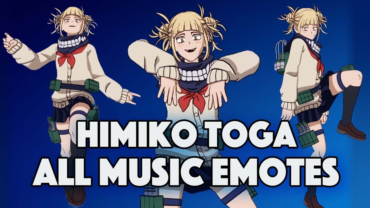 Himiko Toga Dances All Emotes (That We Have) - FORTNITE x MY HERO ACADEMIA
