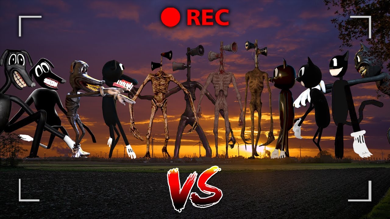 Cartoon Cat ARMY VS Cartoon Dog ARMY VS Siren Head ARMY