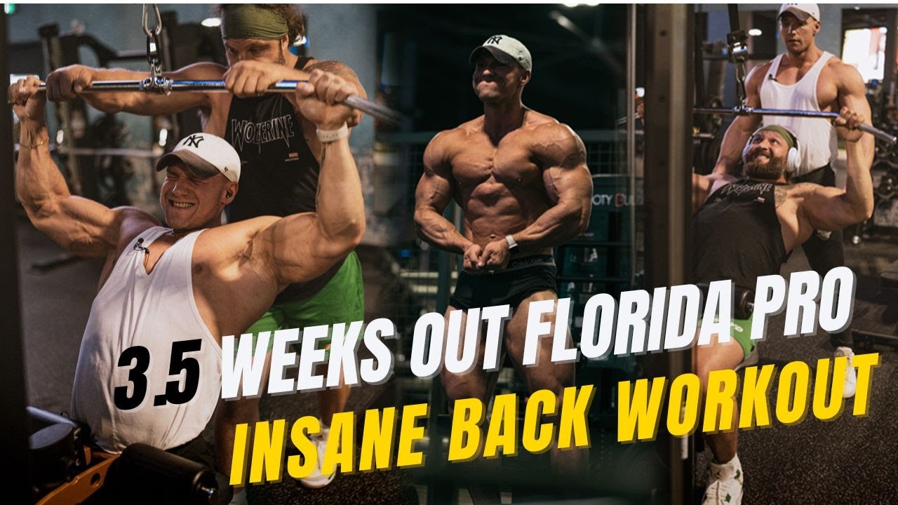 GROWING YOUR BACK AND BICEPS AS A MENS PHYSIQUE IFBB PRO — 3.5 WEEKS OUT FLORIDA PRO