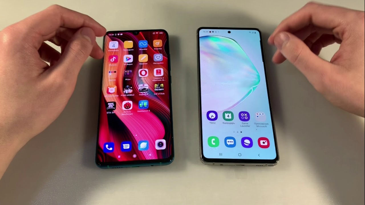 Samsung Galaxy Note 10 Lite vs Xiaomi Mi Note 10 Pro