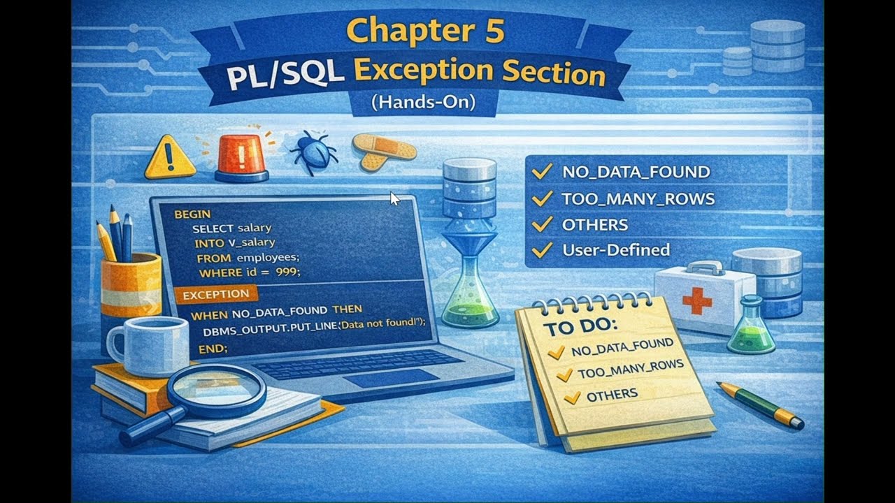 Урок по PL/SQL, часть 5 | Раздел об исключениях (практическое занятие)