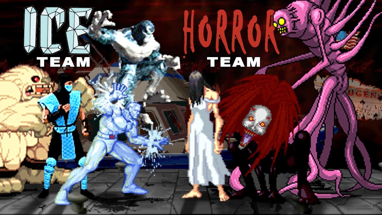 SUB-ZERO & ICEMAN & SASQUATCH & GLACIUS (ICE TEAM) VS ELLA (RING GIRL) & FINAL & KYOUKI HORROR TEAM!