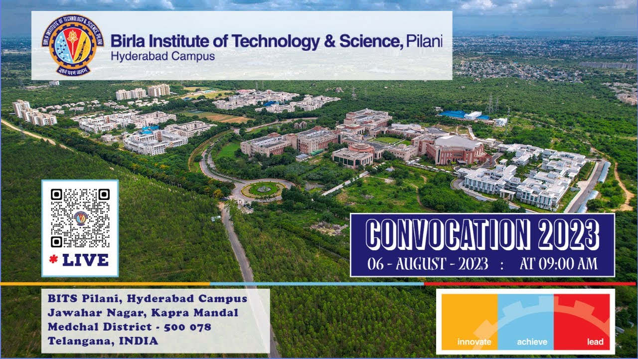BITS Pilani, Hyderabad Campus. Convocation 2023