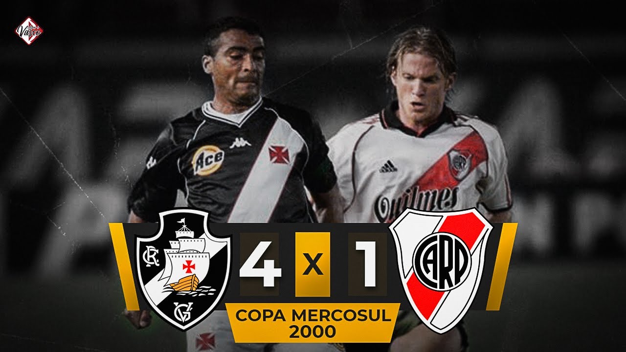 EM 2000, O VASCO VENCEU O RIVER PLATE POR 4 a 1 EM PLENO MONUMENTAL
