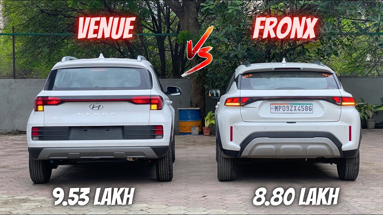 Hyundai Venue vs Maruti Suzuki Fronx Comparison🔥- which is Better ?| Venue S+ vs Fronx Delta+ 2025