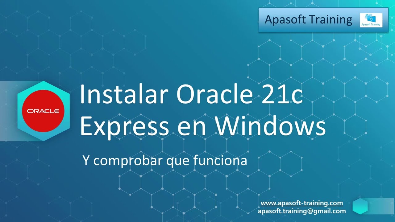 Instalar Oracle 21c Express en Windows