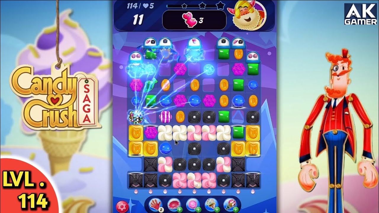Candy Crush Saga 🍭 Level - 114 #candy #viral 