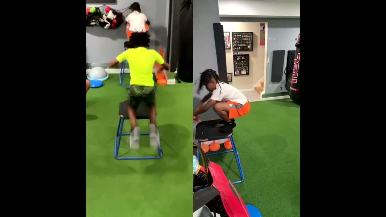 Boy Box Jump before Altaveon Track Meet Parents Raising Athletes is live!