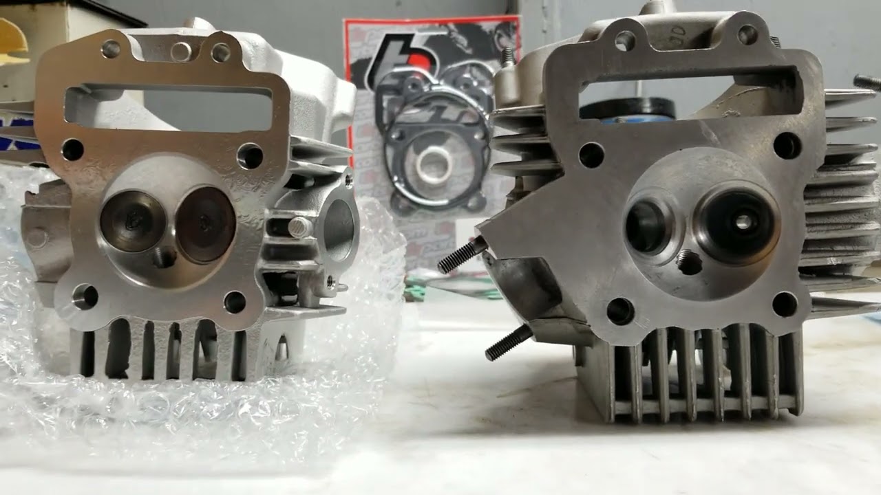 TB Parts KLX110 YX160 China Bike Performance Engine Build - V2 Racing Head - High Compression Piston