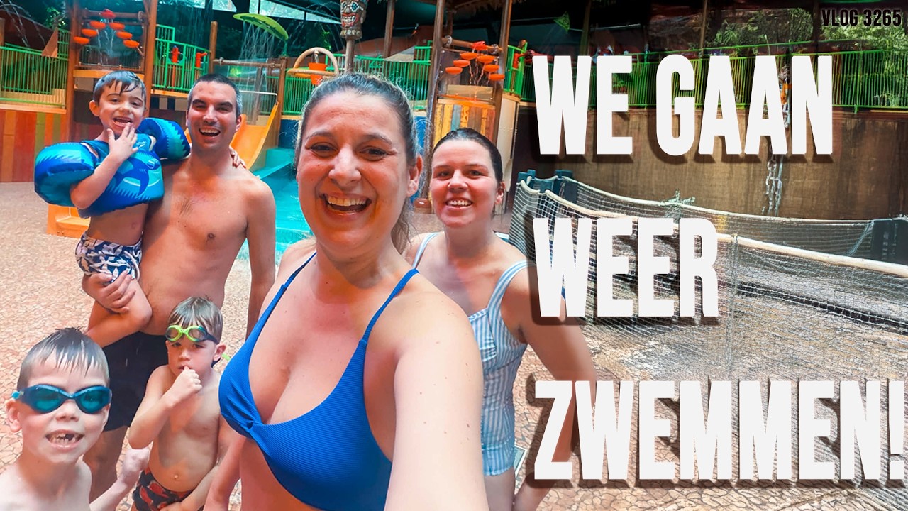 SUBTROPISCH ZWEMPARADIJS MET VRIENDEN | JOLIEN EN JENNO VLOG 3265