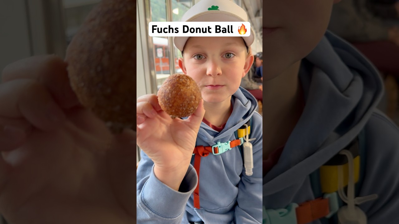 Fuchs Donut Ball Zermatt, Switzerland 🇨🇭 🍩🏀 #trending #smallestofferings #food #swiss #FuchsBakery