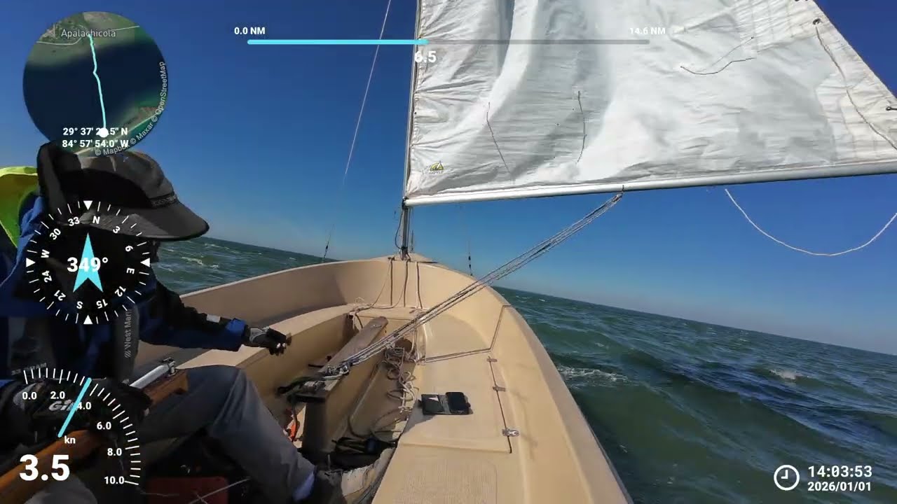 Heavy Turbulence Near Government Cut | St. George Island Sailing