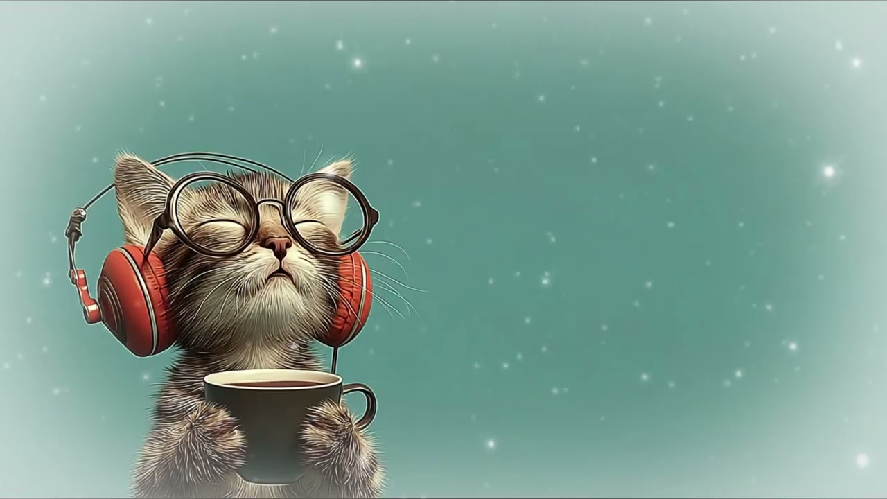A Calm Moment, Uninterrupted / Cat immersed in jazz
