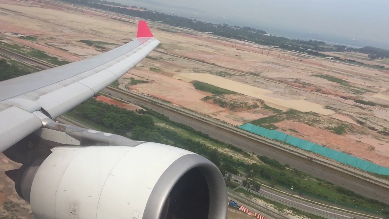 A330-200 Air Mauritius Taxi and Take Off From Singapore Changi