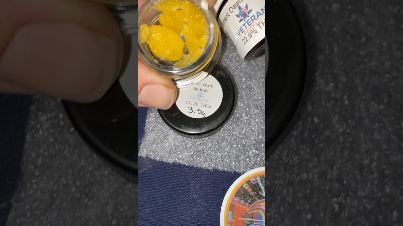 Veteran Grown Hemp Moby Dick THCa badder, Government oasis THCa flower (muted) #shorts #thcareview