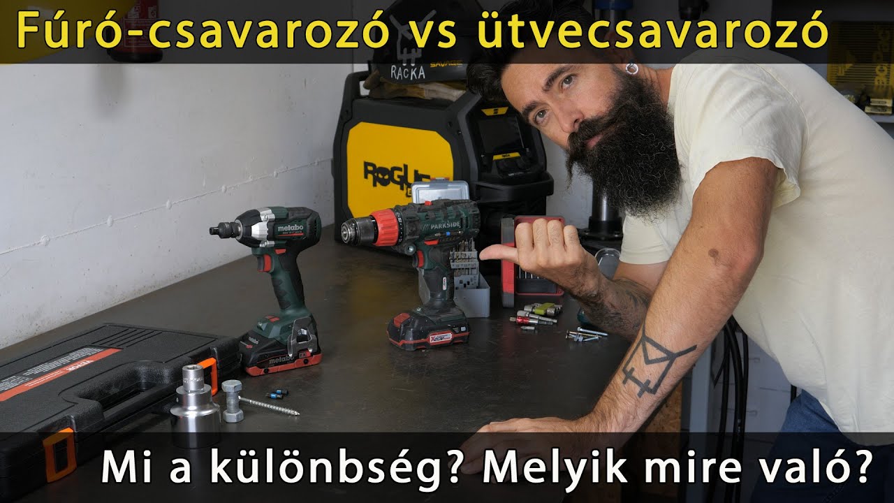fúró csavarozó vs ütvecsavarozó - Mi a különbség? Mire való?
