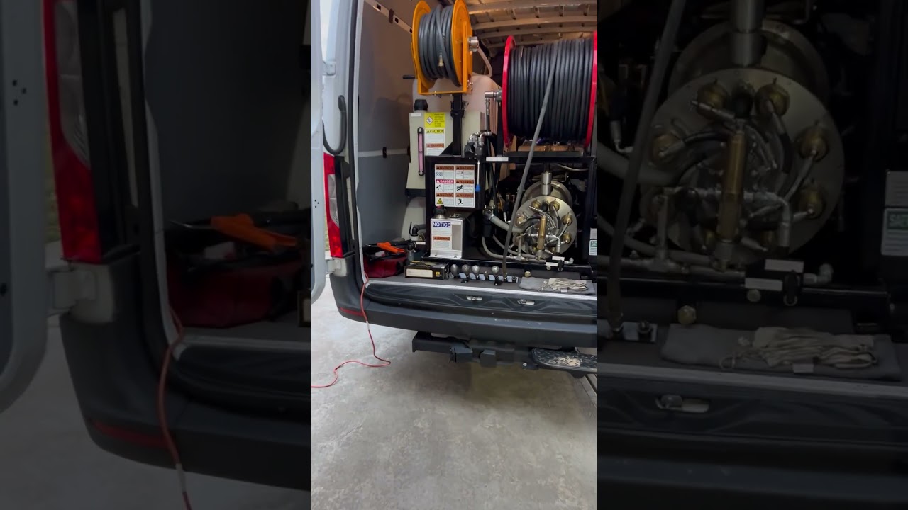 Harben 4018 VanPack Sewer Jetter #plumbingtime #levelup #hydrojetting #draincleaning #stl #workvan