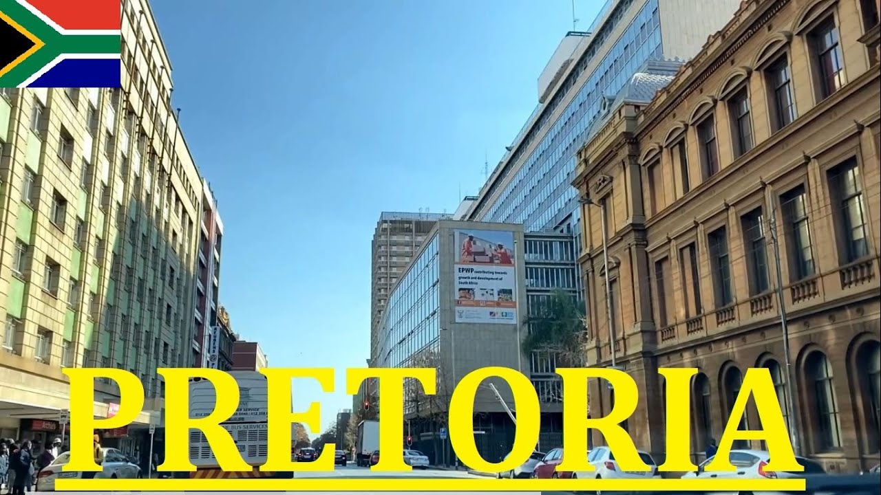 Driving Around Downtown PRETORIA, South Africa....Nice City!! Good Music