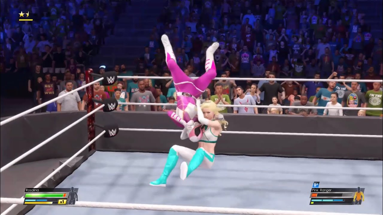WWE 2K22:Princess Rosalina vs Pink Ranger