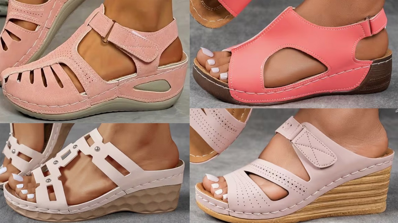 2026 TOP COMFORTABLE TRENDY PRETTY PINK SANDALS DESIGNS FOR WOMEN LATEST CASUAL WEAR PINK FOOTWEAR