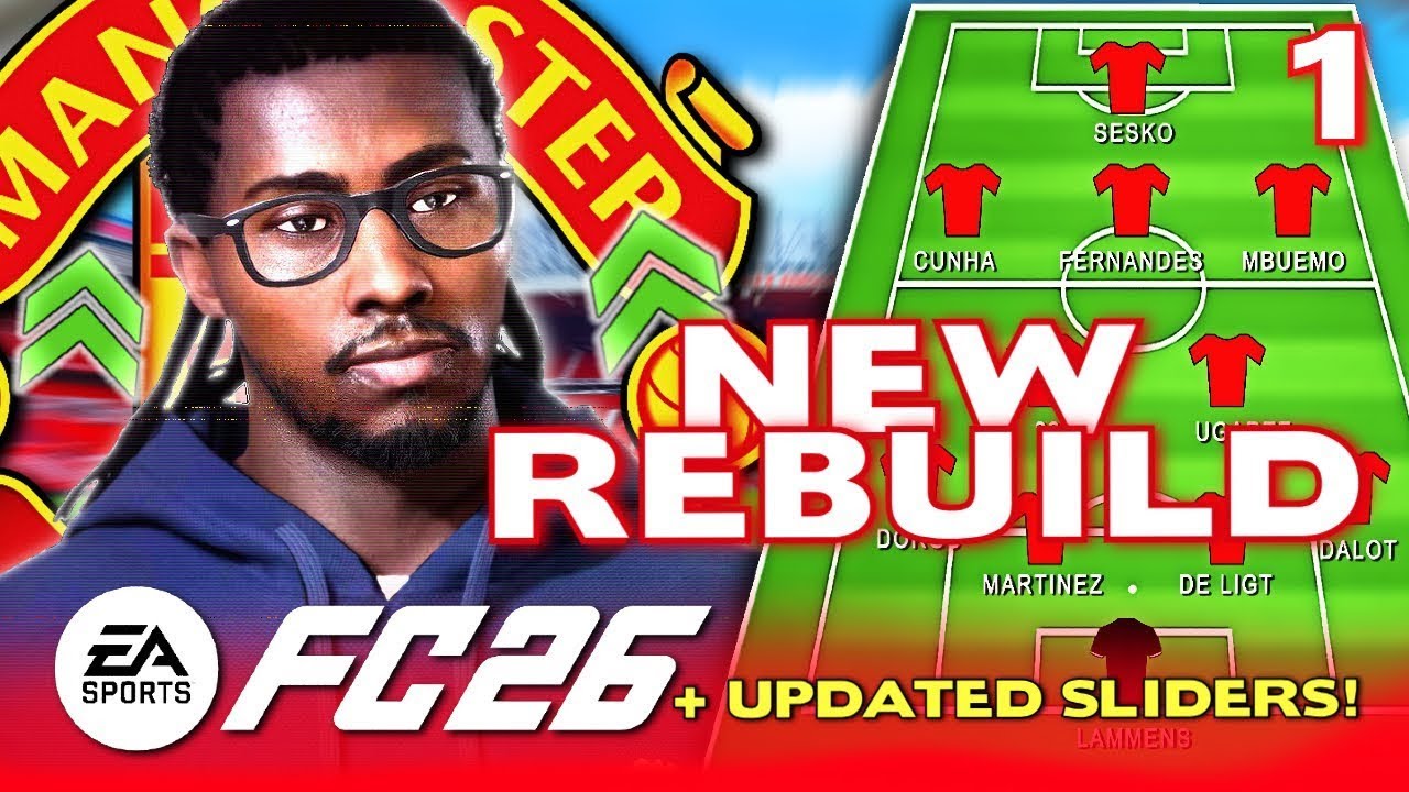 FC26 MAN UNITED CAREER MODE #1 - NEW MANAGER BOUNCE!! +NEW SETTINGS
