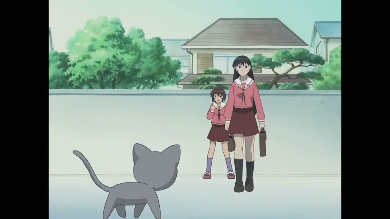 Azumanga Daioh but only the parts when Sakaki gets bit by a cat