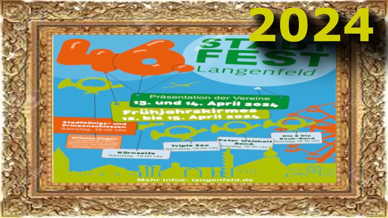 Rundgang über das Stadtfest Langenfeld | incl. Frühjahrskirmes | 13. April 2024