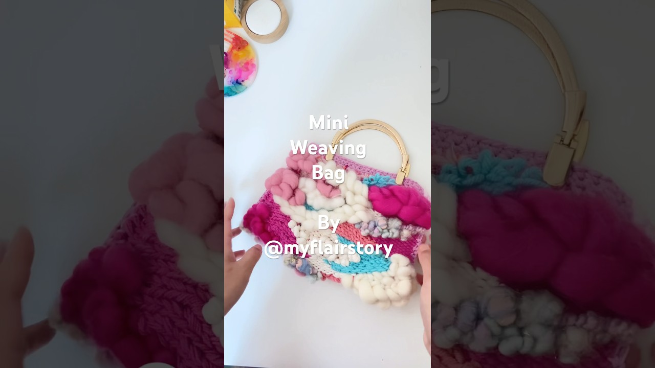 Mini Handwoven Bag created by ​⁠@Myflairstory - follow my instagram for more #lovebags #cutebag
