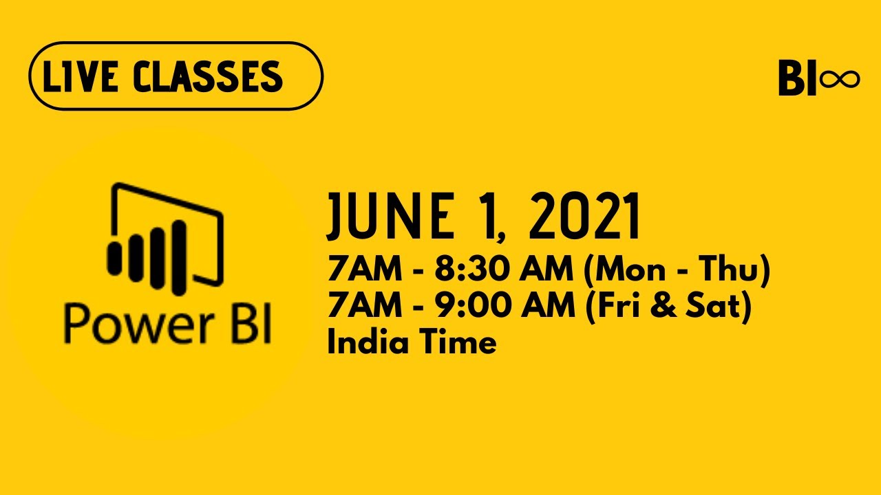 Power BI 360 - Live Classes (June & July 2021)