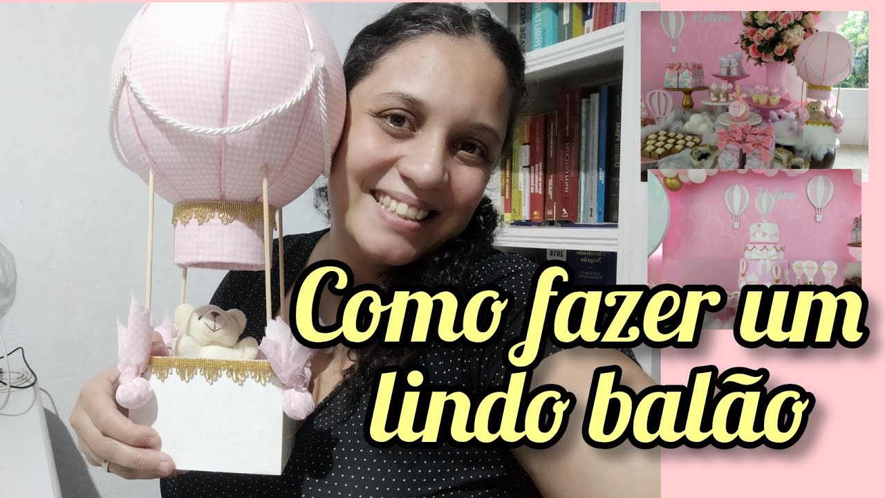 Balão decorativo para usar em decoração de festa ou quarto infantil,etc super fácil de fazer.